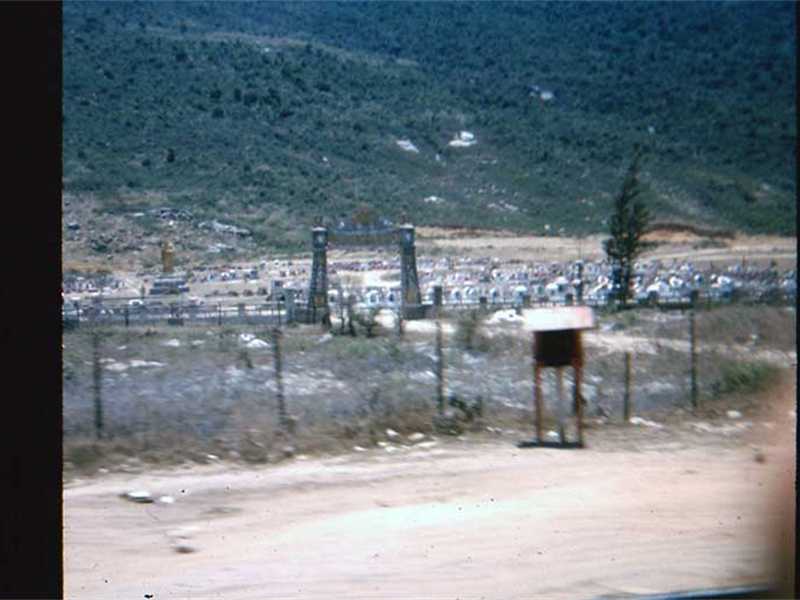 Vietnamese cemetary on road to Camp Williams from Qui Nhon. Vietnamese cemetary on road to Camp Williams from Qui Nhon.